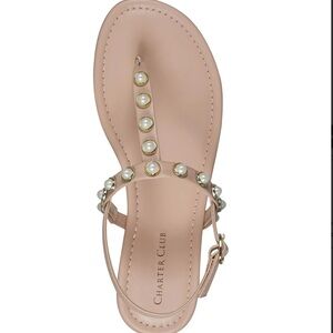 Charter Club Avita T-Strap Embellished Thong Sandals